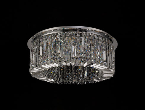 Zula Round Flush Chandelier 8 Light